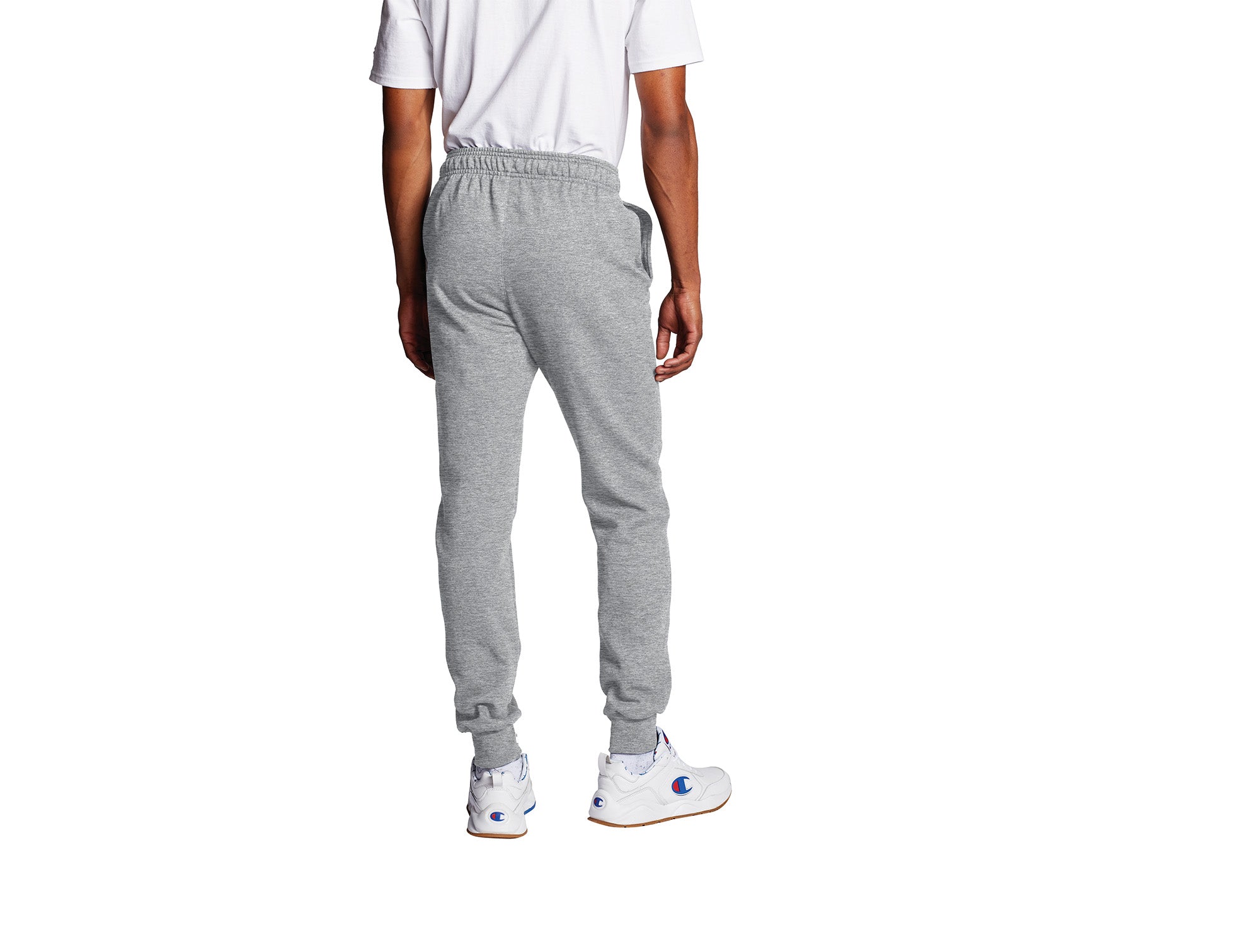 Pantalon Champion Powerblend Graphic Hombre Gris