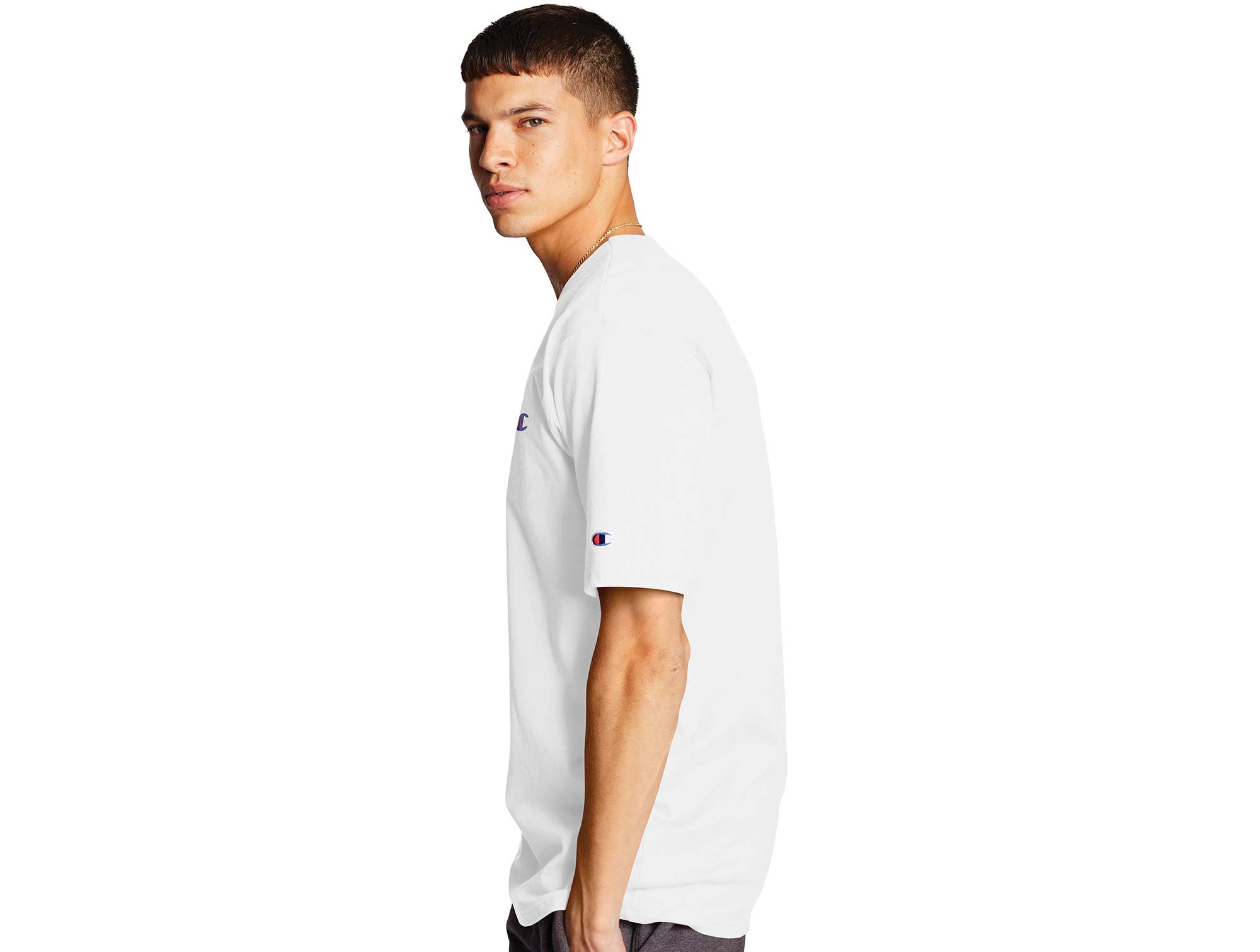 Polera Champion Sleeve Heritage Hombre Blanco