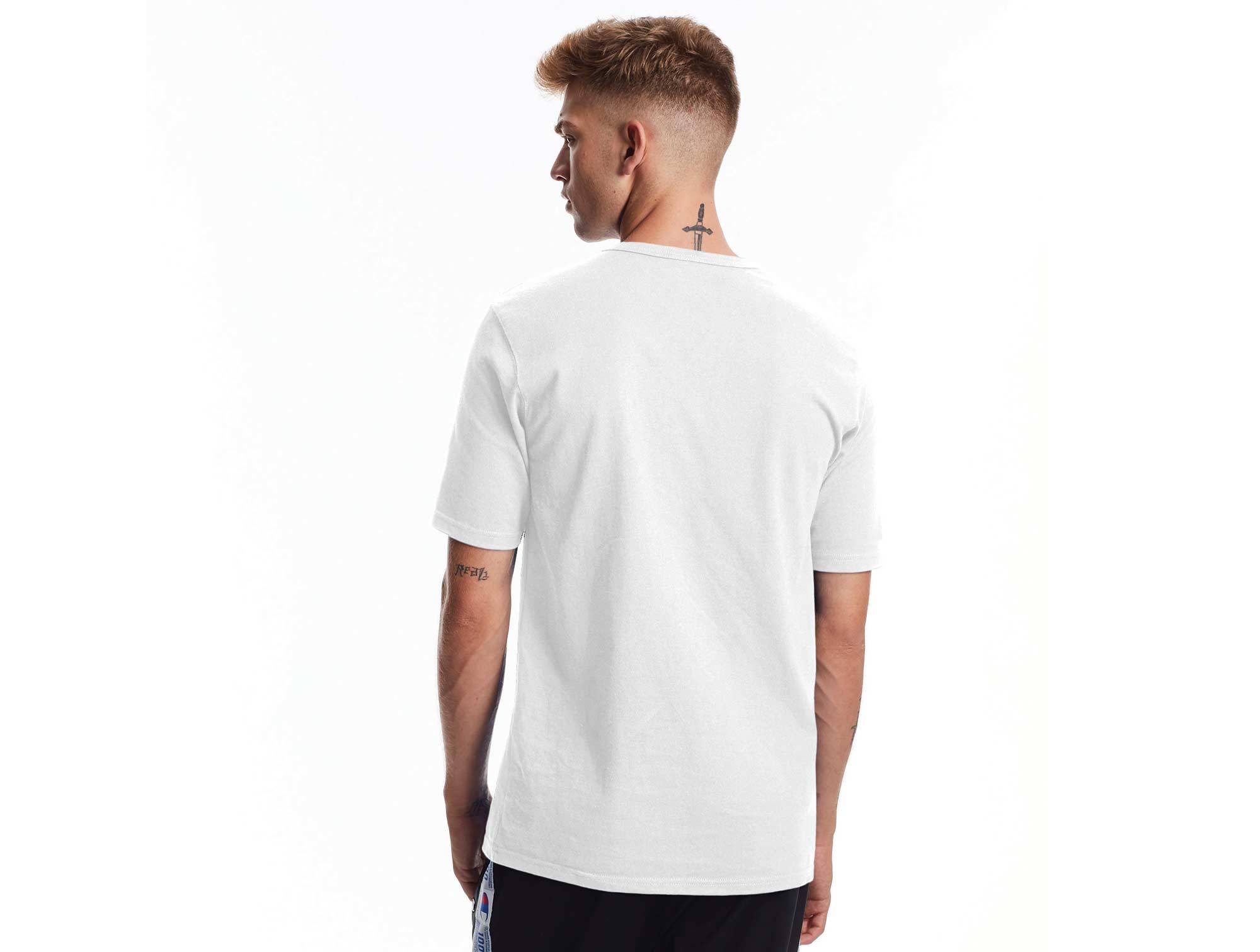 Polera Champion Sleeve Heritage Hombre Blanco