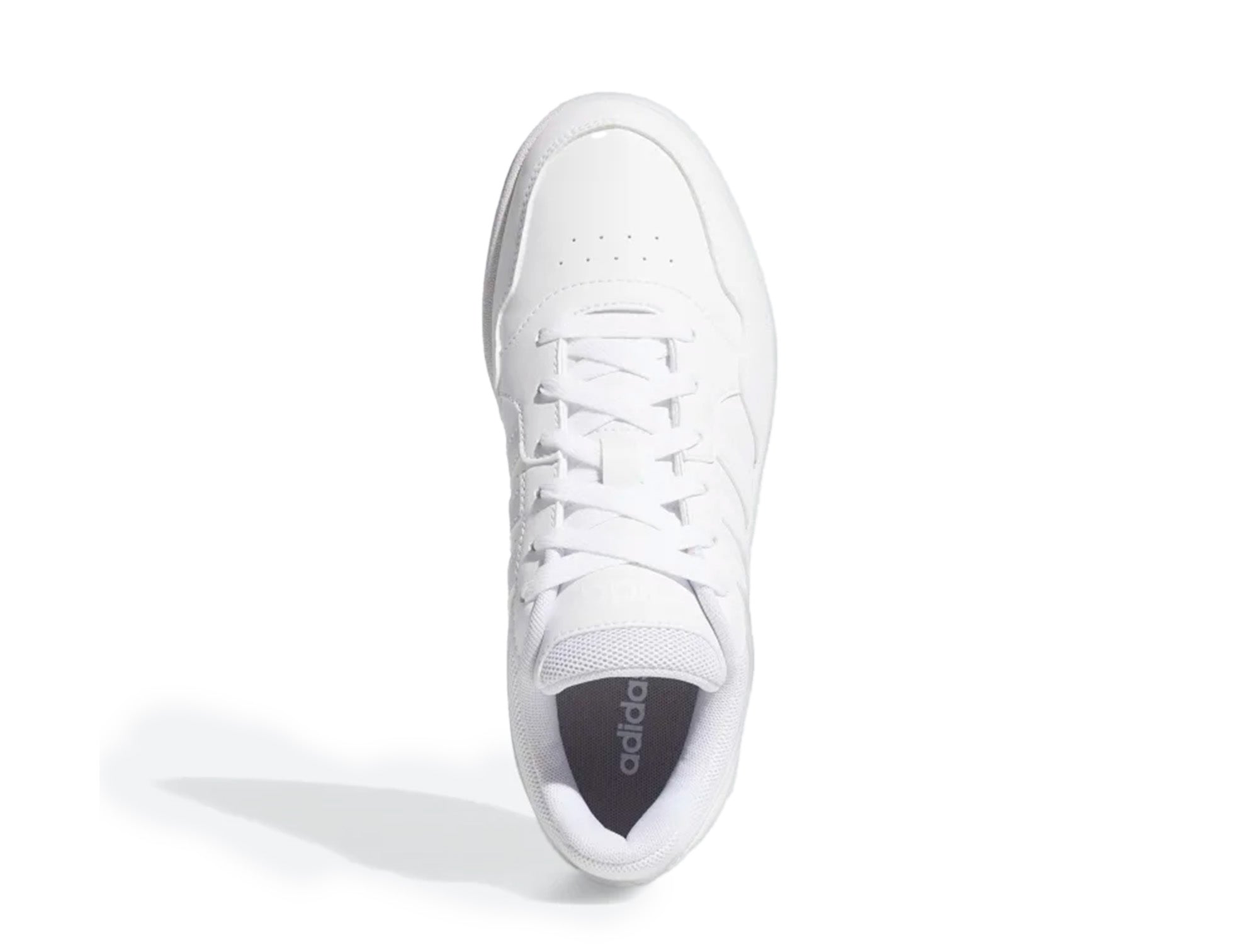 Zapatilla Adidas Hoops 3.0 Cuero Mujer Blanco