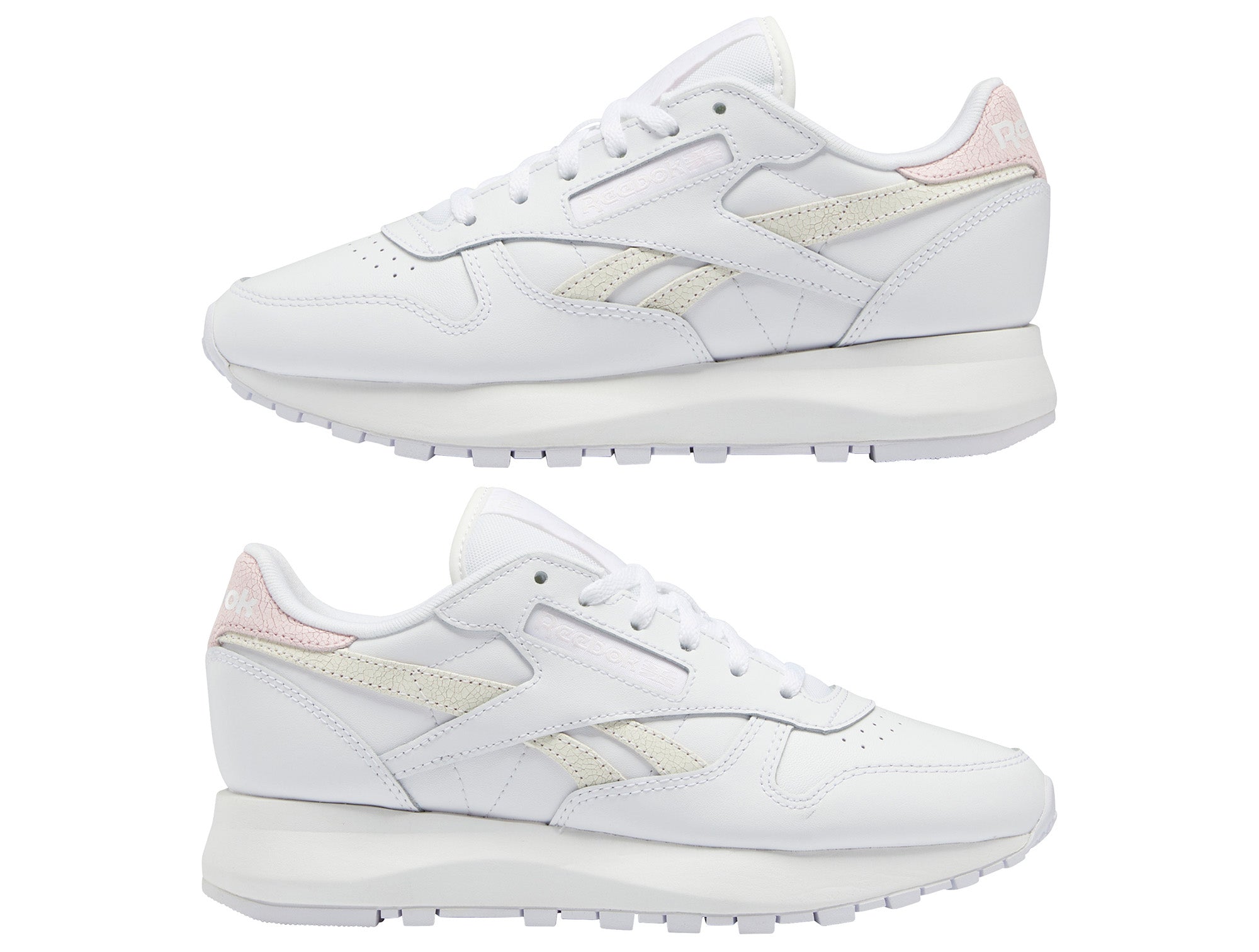 Zapatillas reebok classic leather sp j blanco de niño.