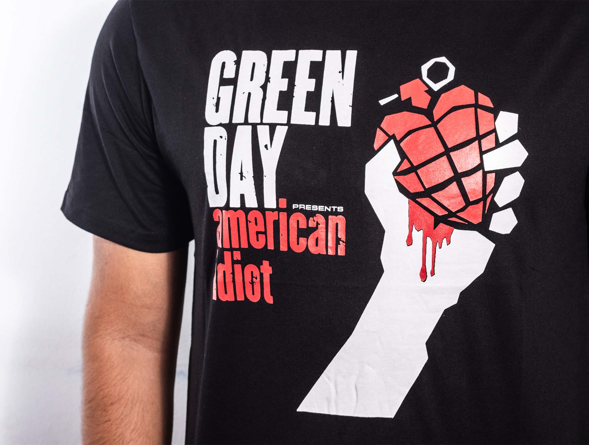 Polera Green Day Hombre Negro