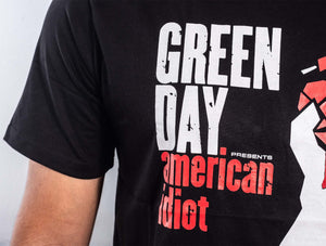 Polera Green Day Hombre Negro