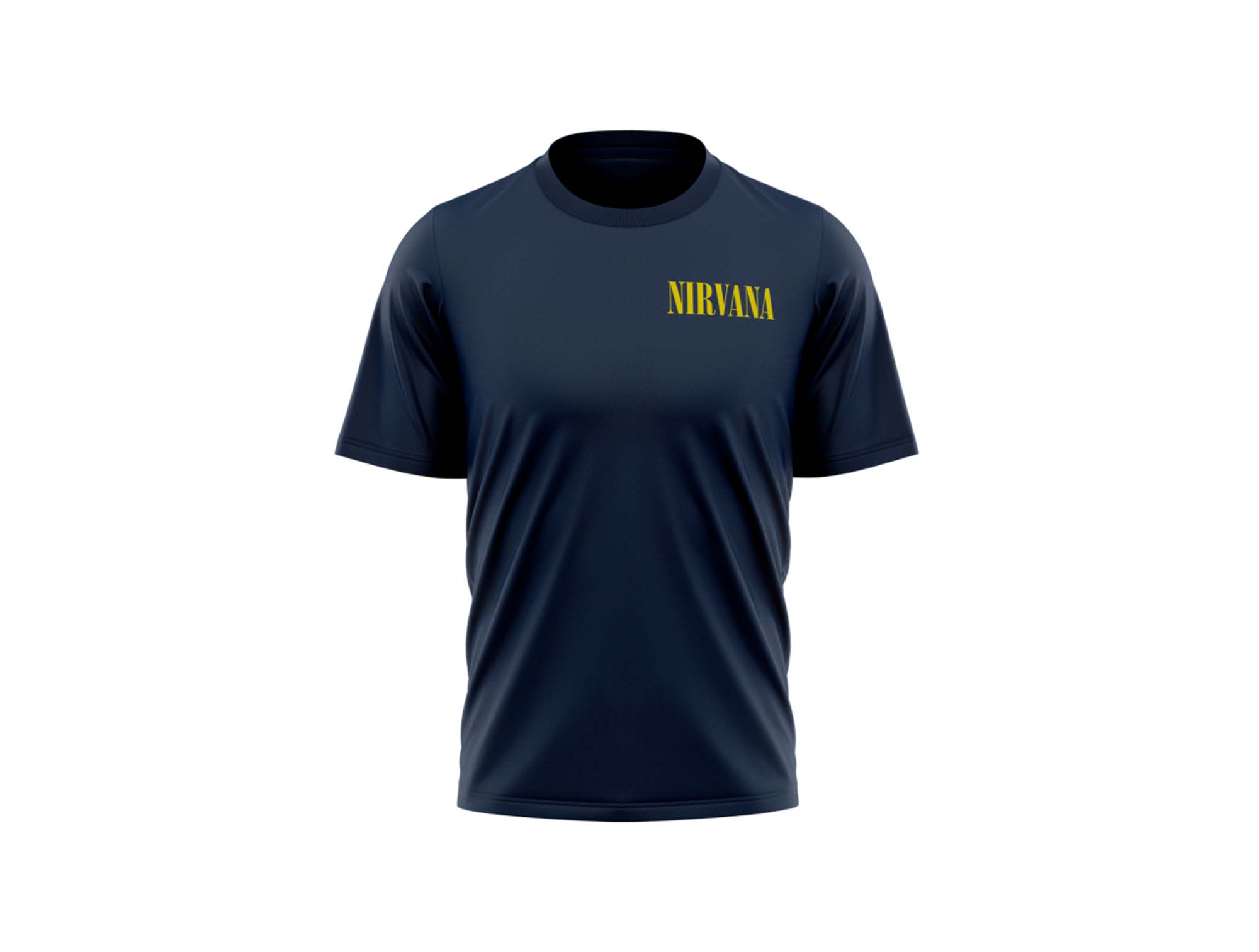 Polera Nirvana Hombre Azul