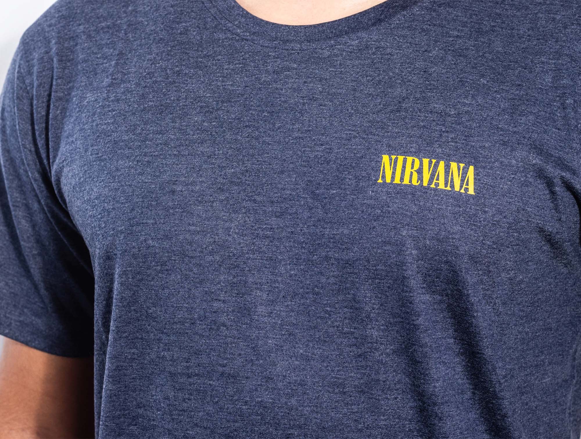 Polera Nirvana Hombre Azul