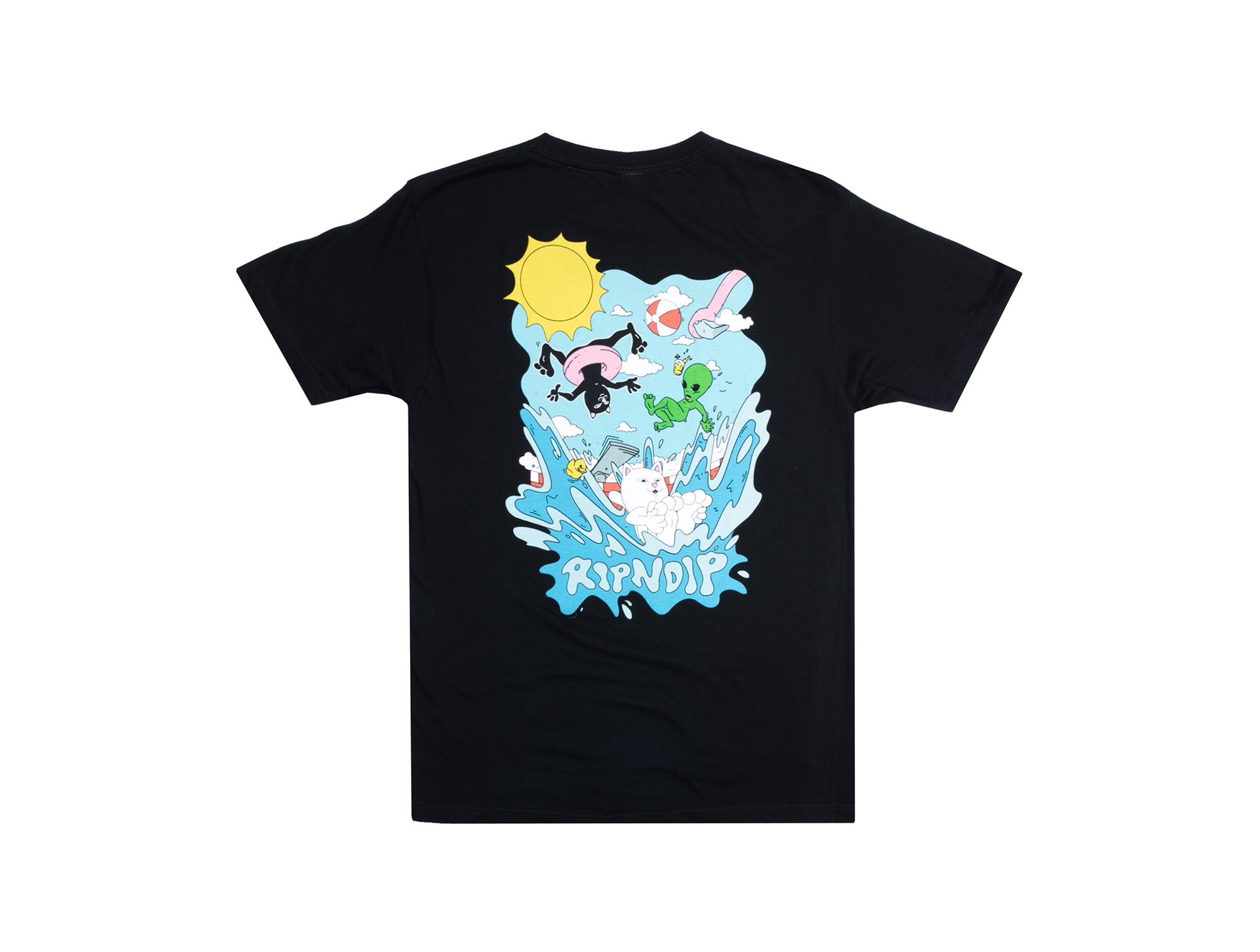 Polera Ripndip Summer Splash Hombre Negro