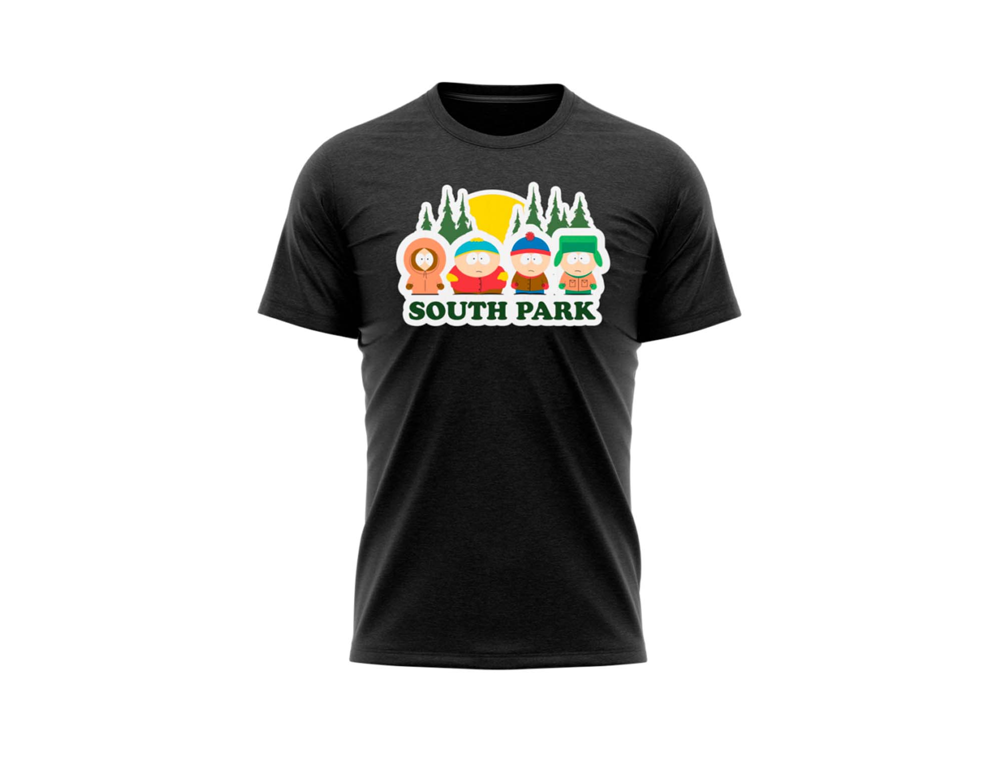 Polera South Park Hombre Negro