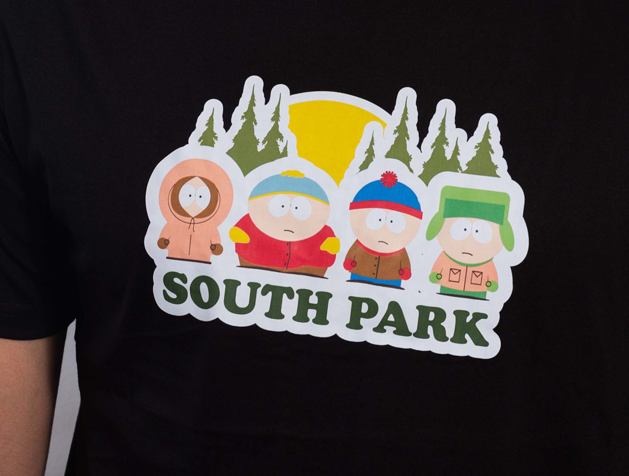 Polera South Park Hombre Negro