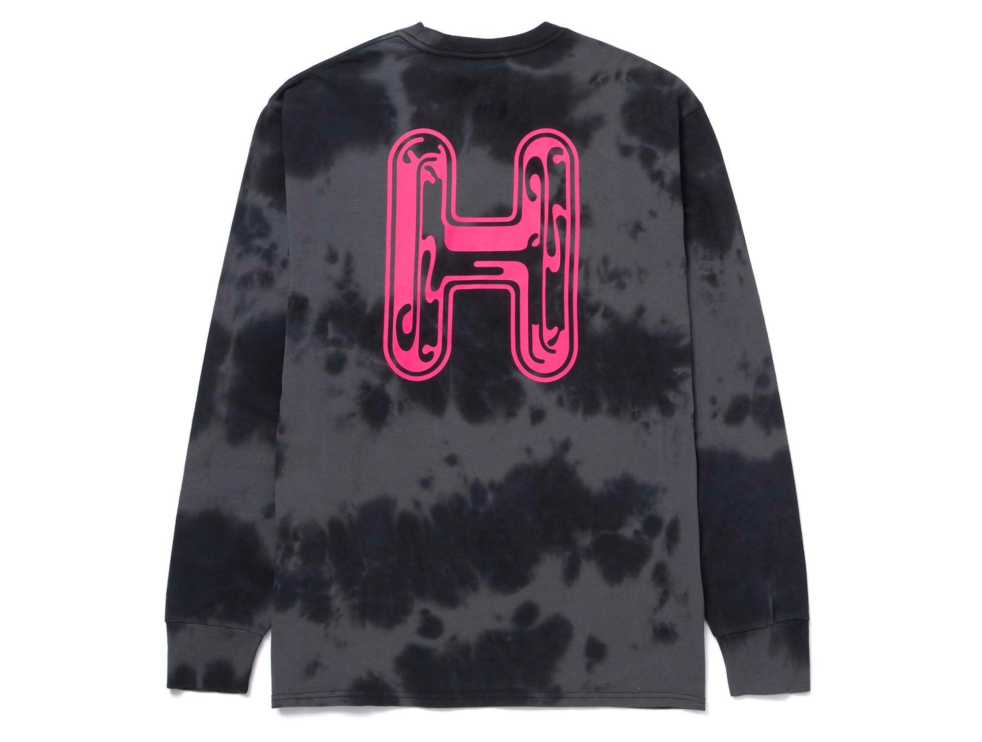 Polera Huf Common Tie Dye Hombre Negro