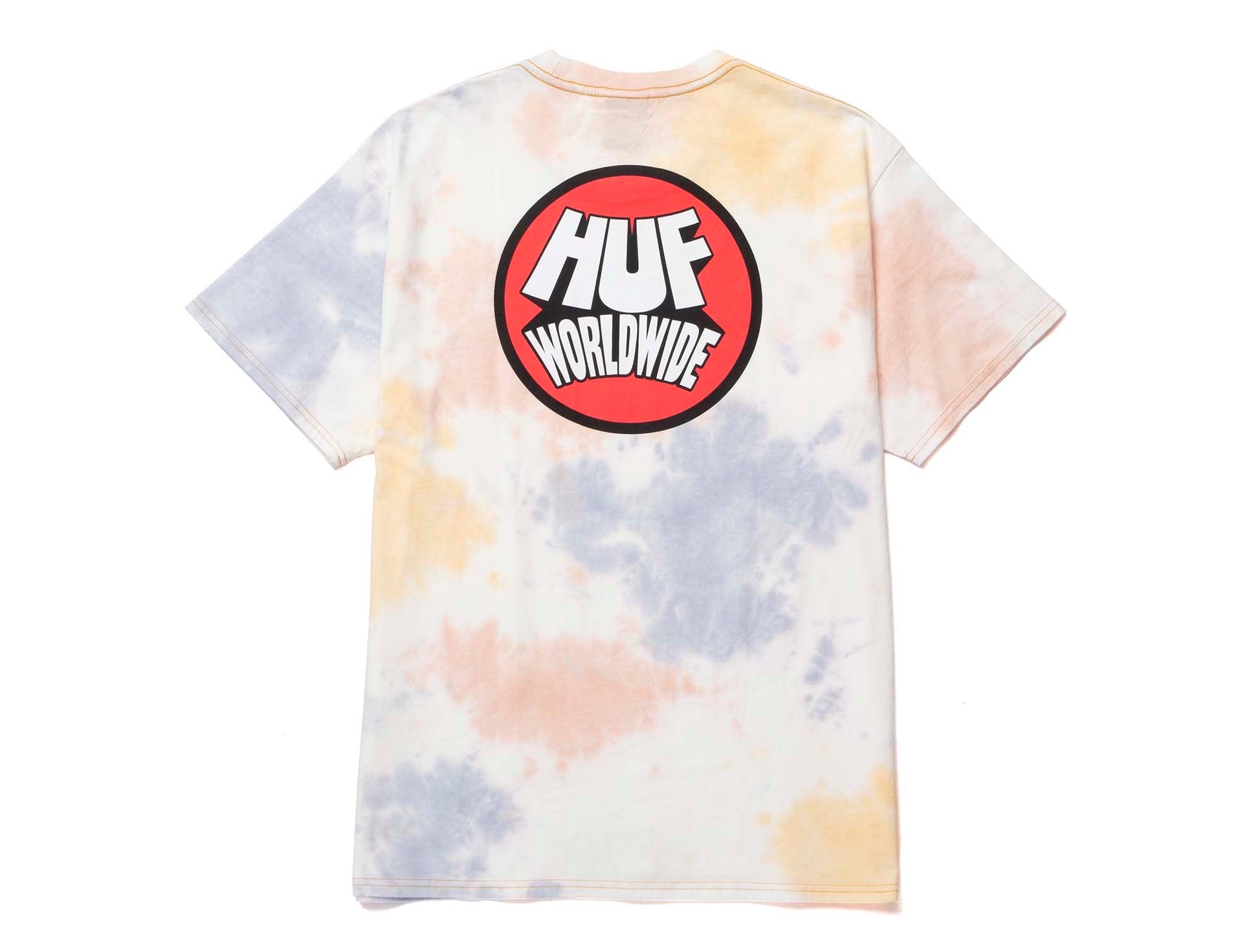 Polera Huf Selecta Tie Dye Hombre Blanco