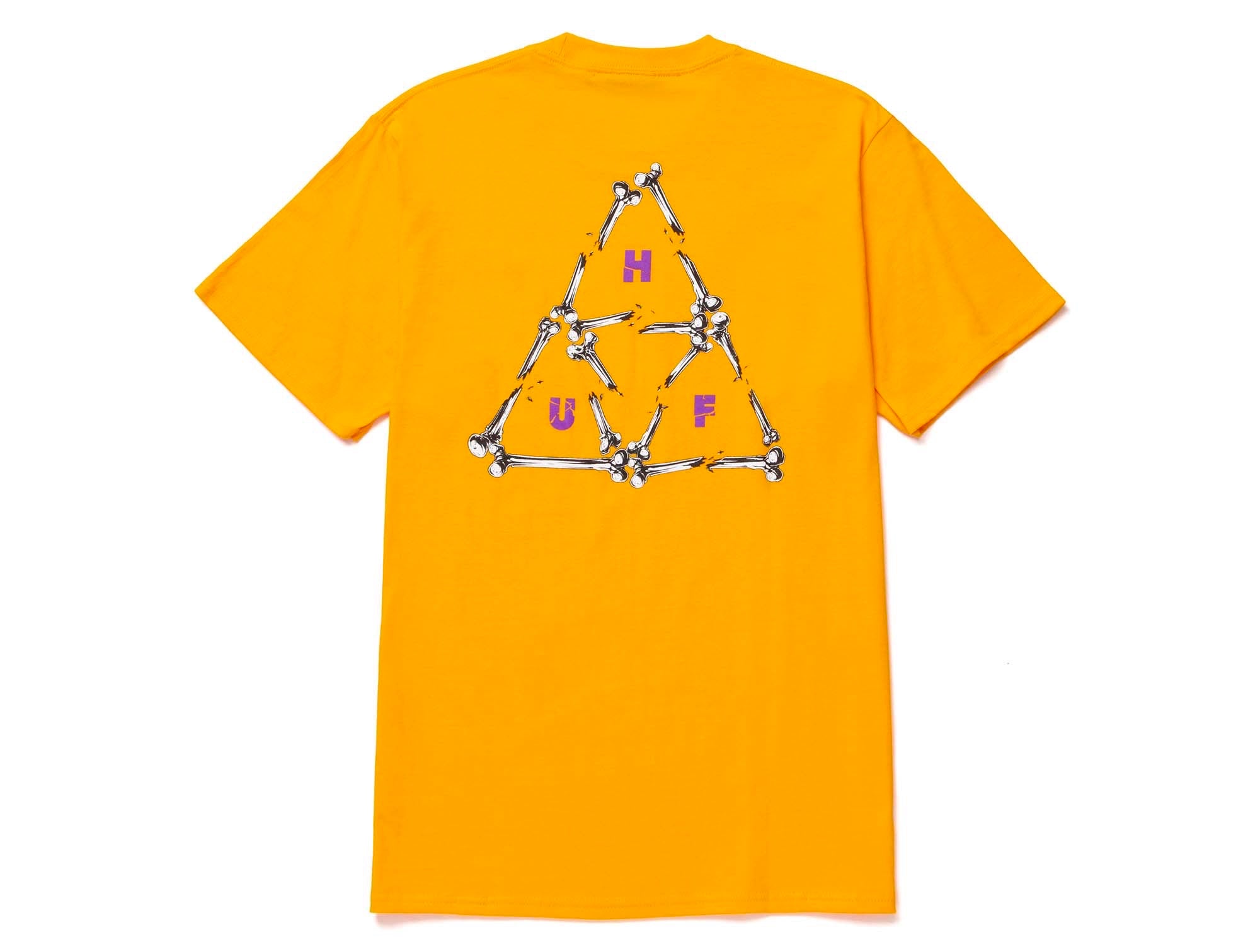 Polera Huf Broken Bones Hombre Amarillo