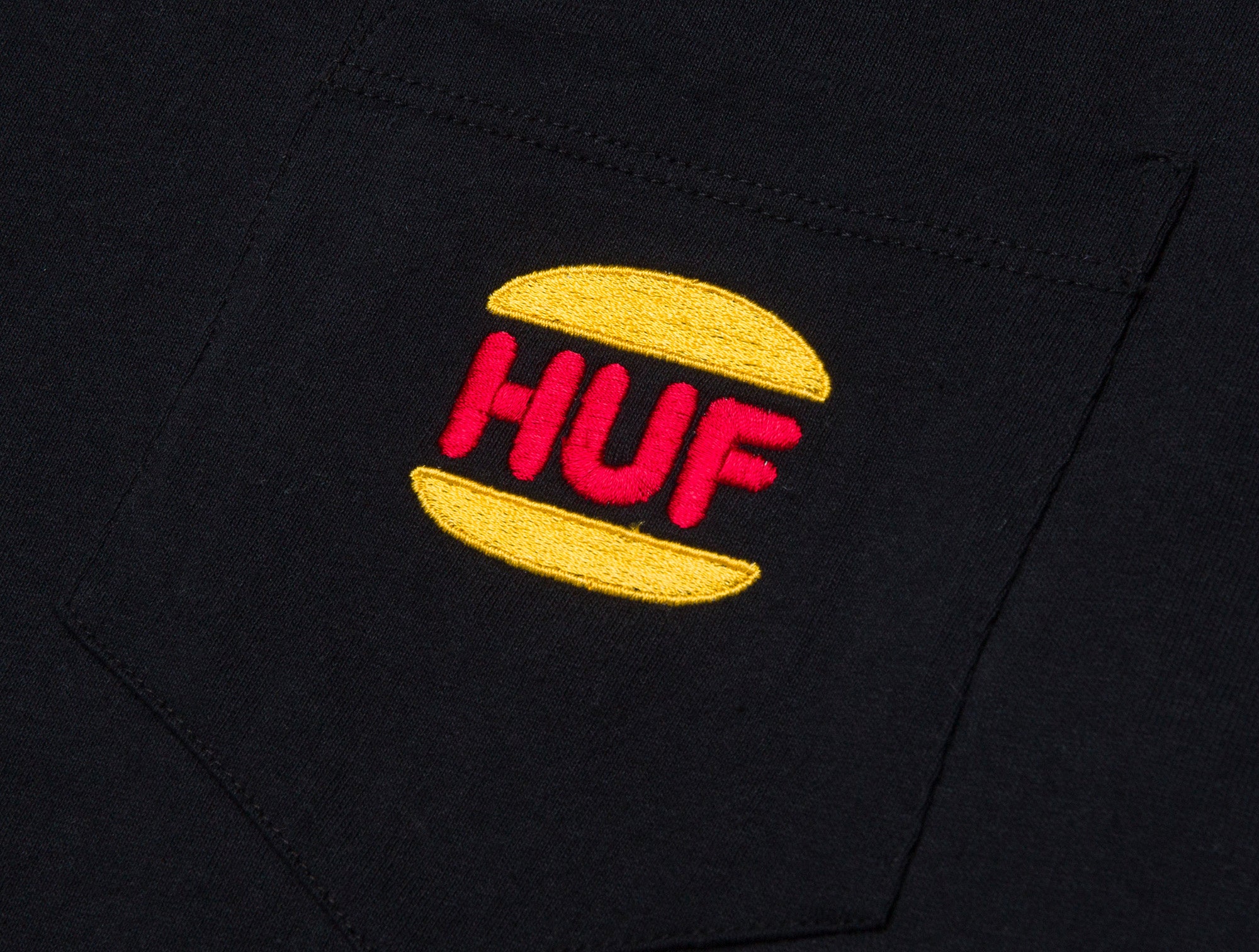 Polera Huf Regal Pocket Hombre Negro