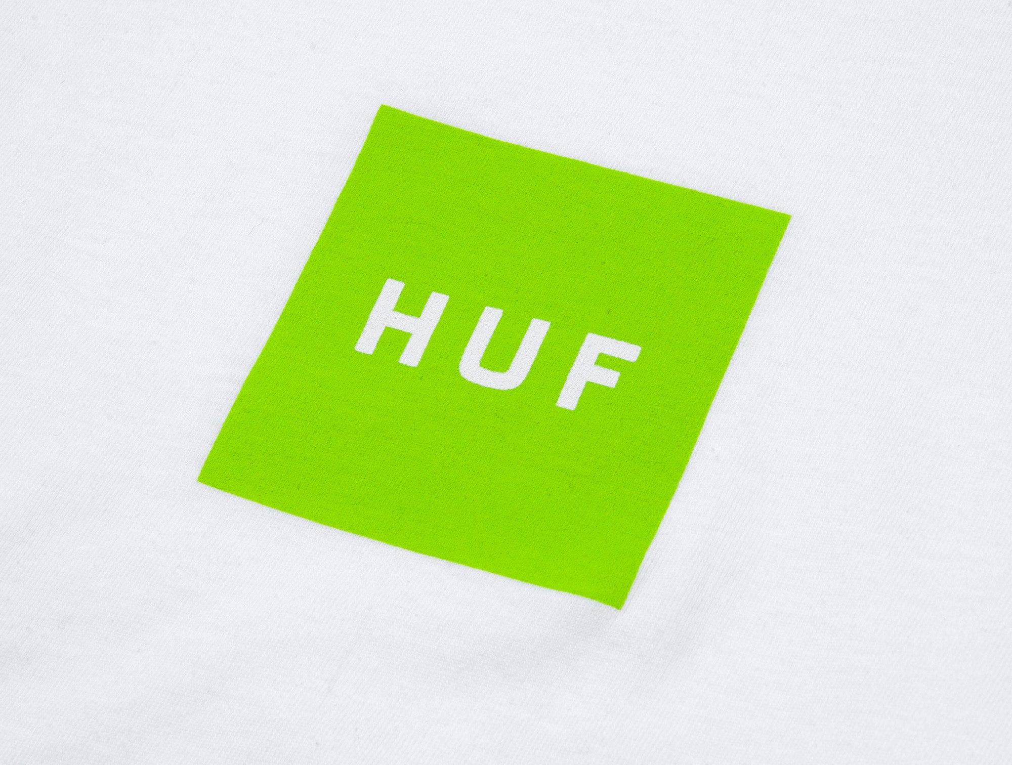 Polera Huf Essentials Box Logo Hombre Blanco