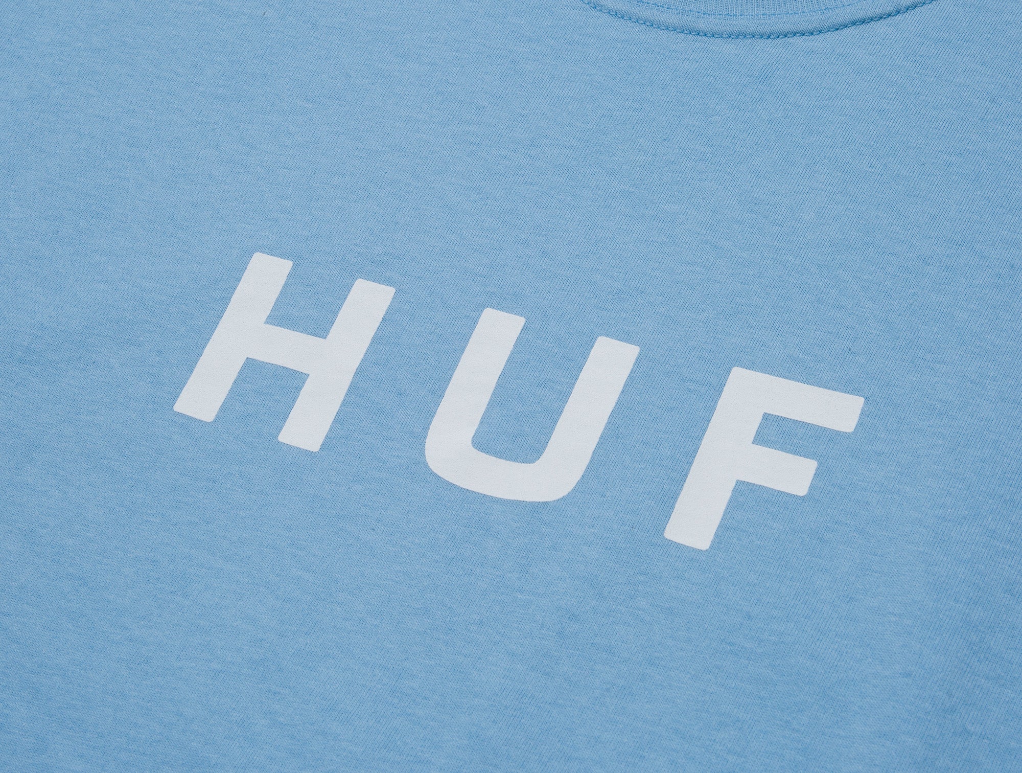 Polera Huf Essentials Og Logo Hombre Celeste