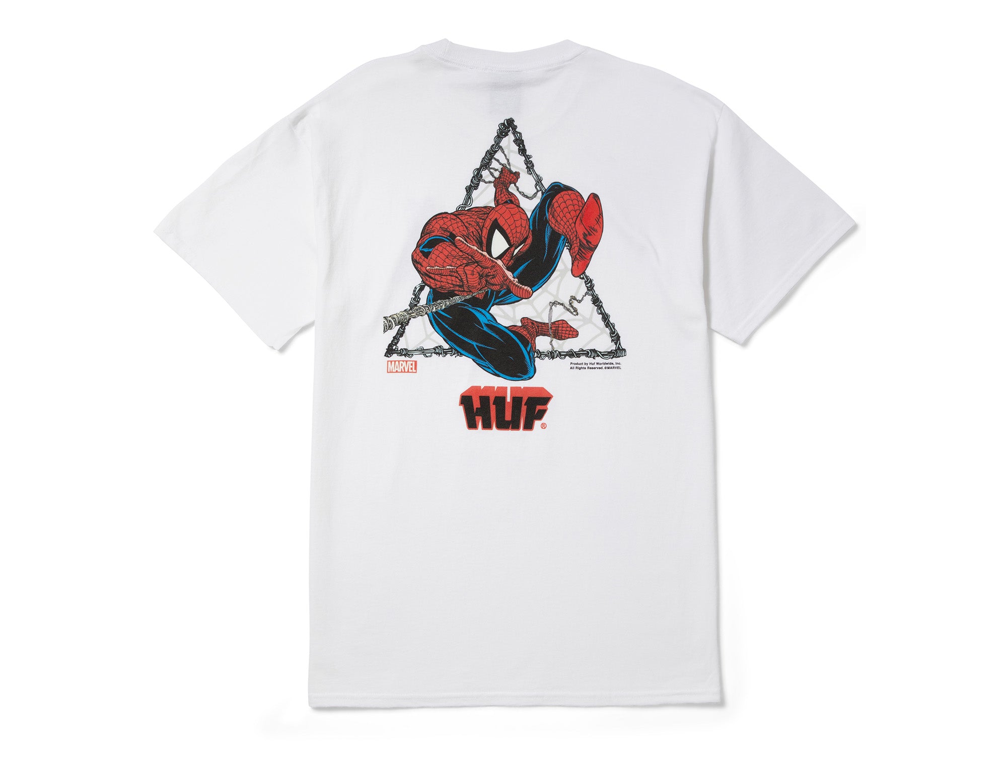 Polera Huf Thwip Triangle Unisex Blanco