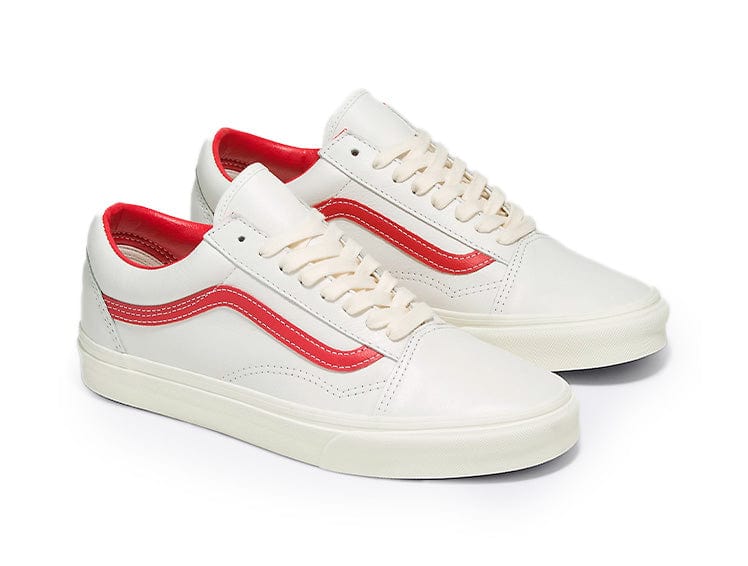 Zapatilla Vans Old Skool Vintage Leather Hombre Blanco