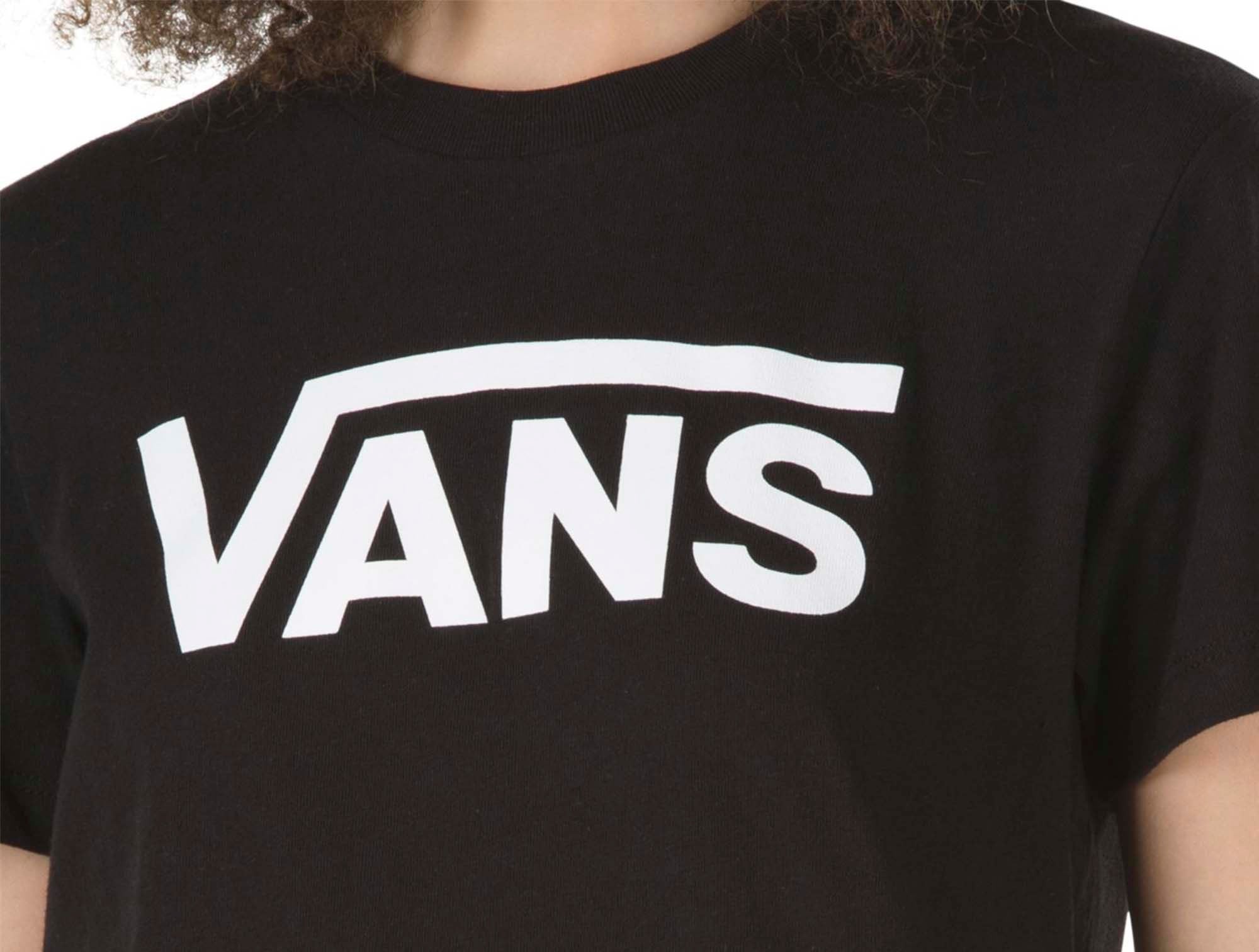 Polera Vans Flying V Crew Mujer Negro