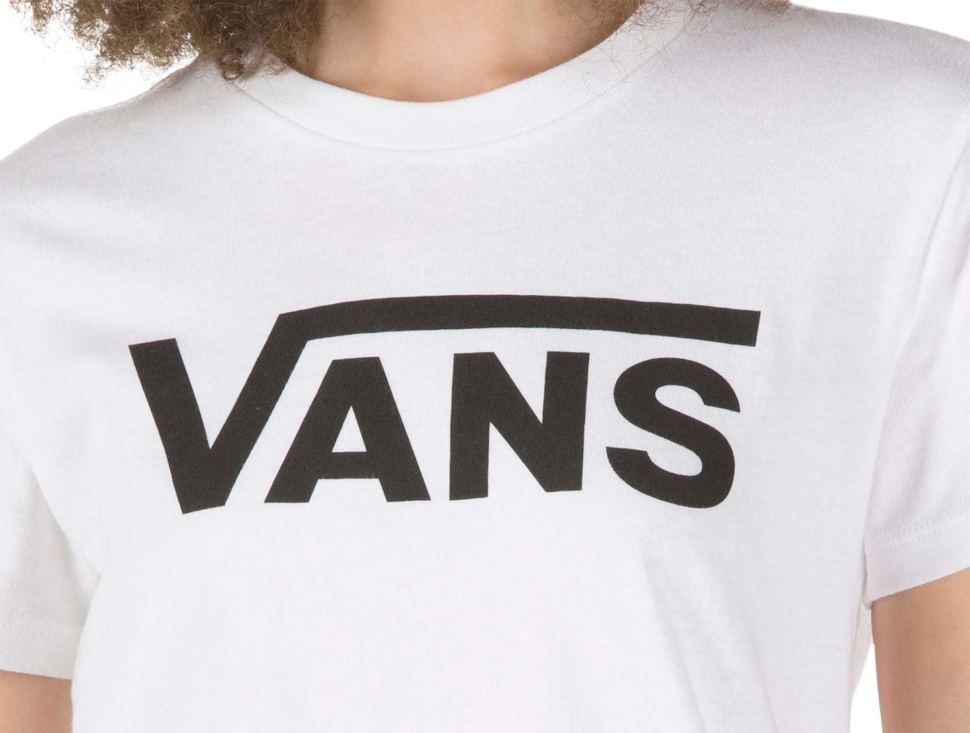 Polera Vans Flying V Crew Mujer Blanco