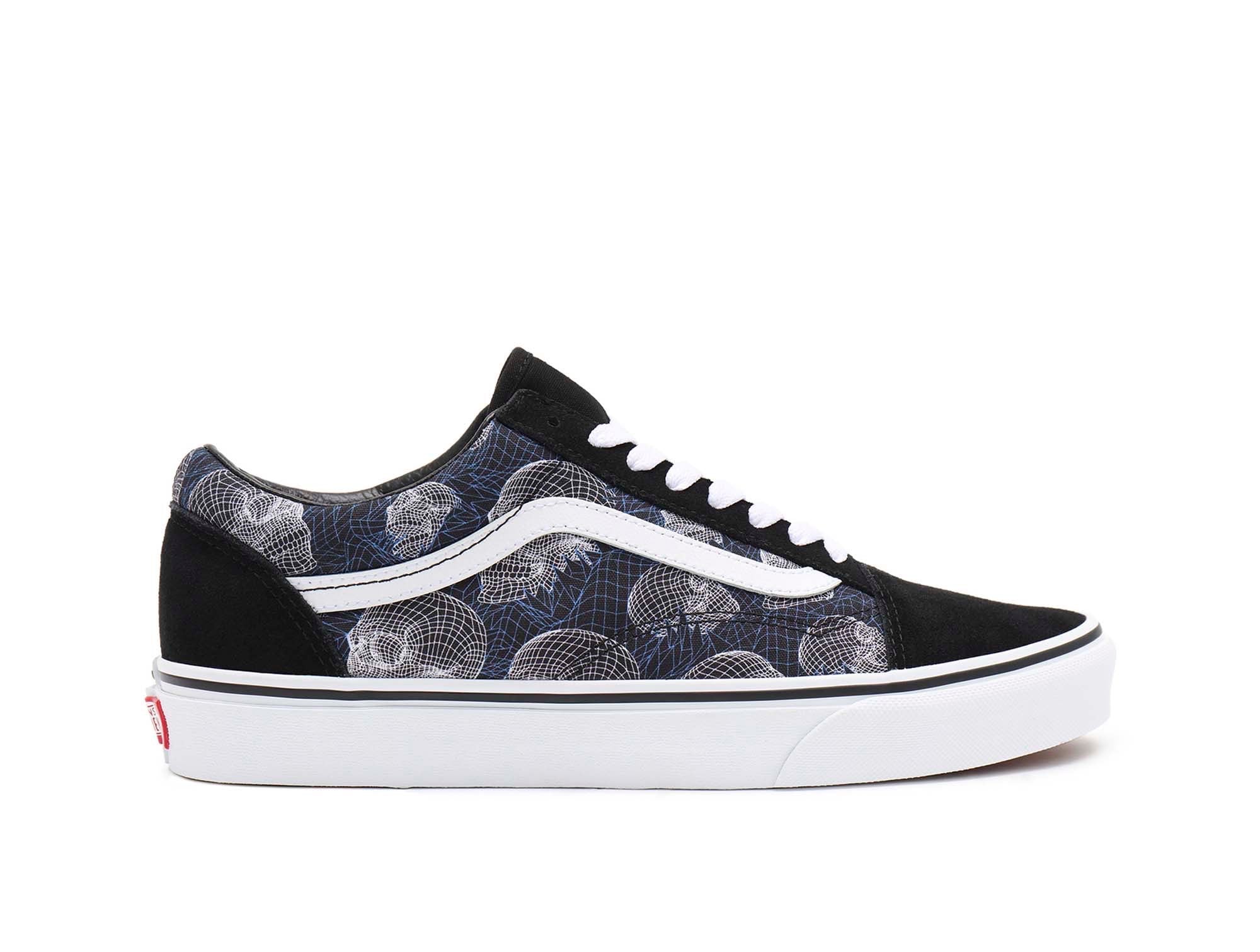 Zapatilla Mujer Old Skool (Wireframe Skulls) Mujer Negro