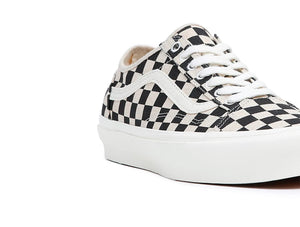 Zapatilla Vans Old Skool Checkerboard Mujer Blanco