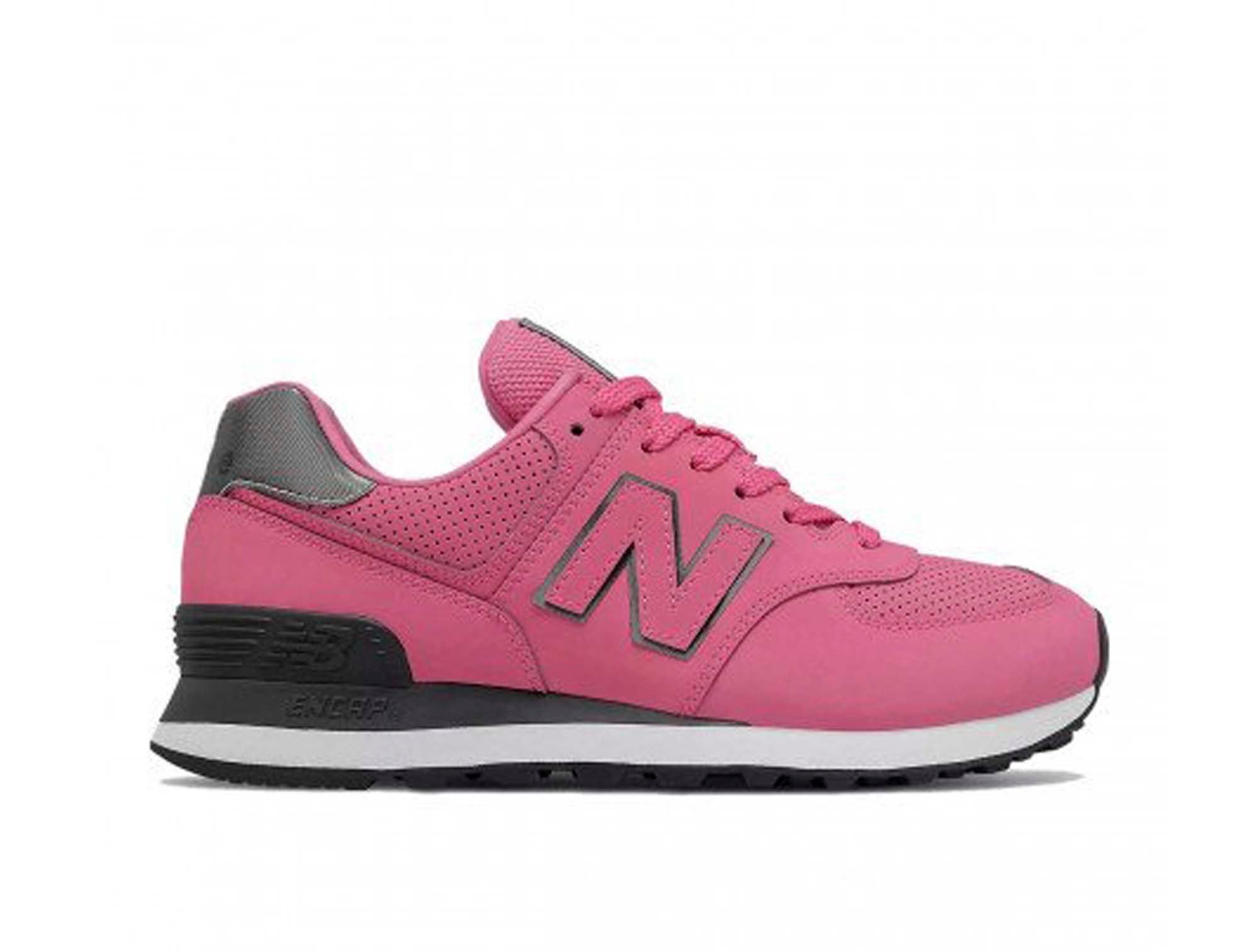 Zapatilla New Balance 574 Mujer Rosado Real Kicks