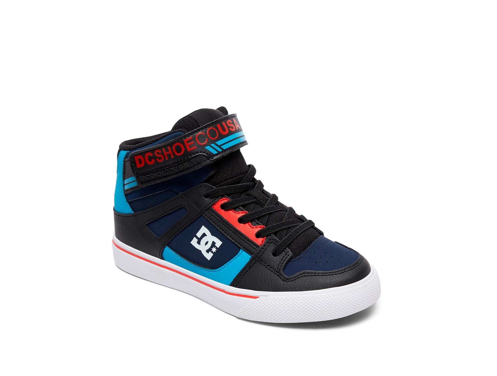 Zapatilla Dc Pure High-Top Cadete Azul