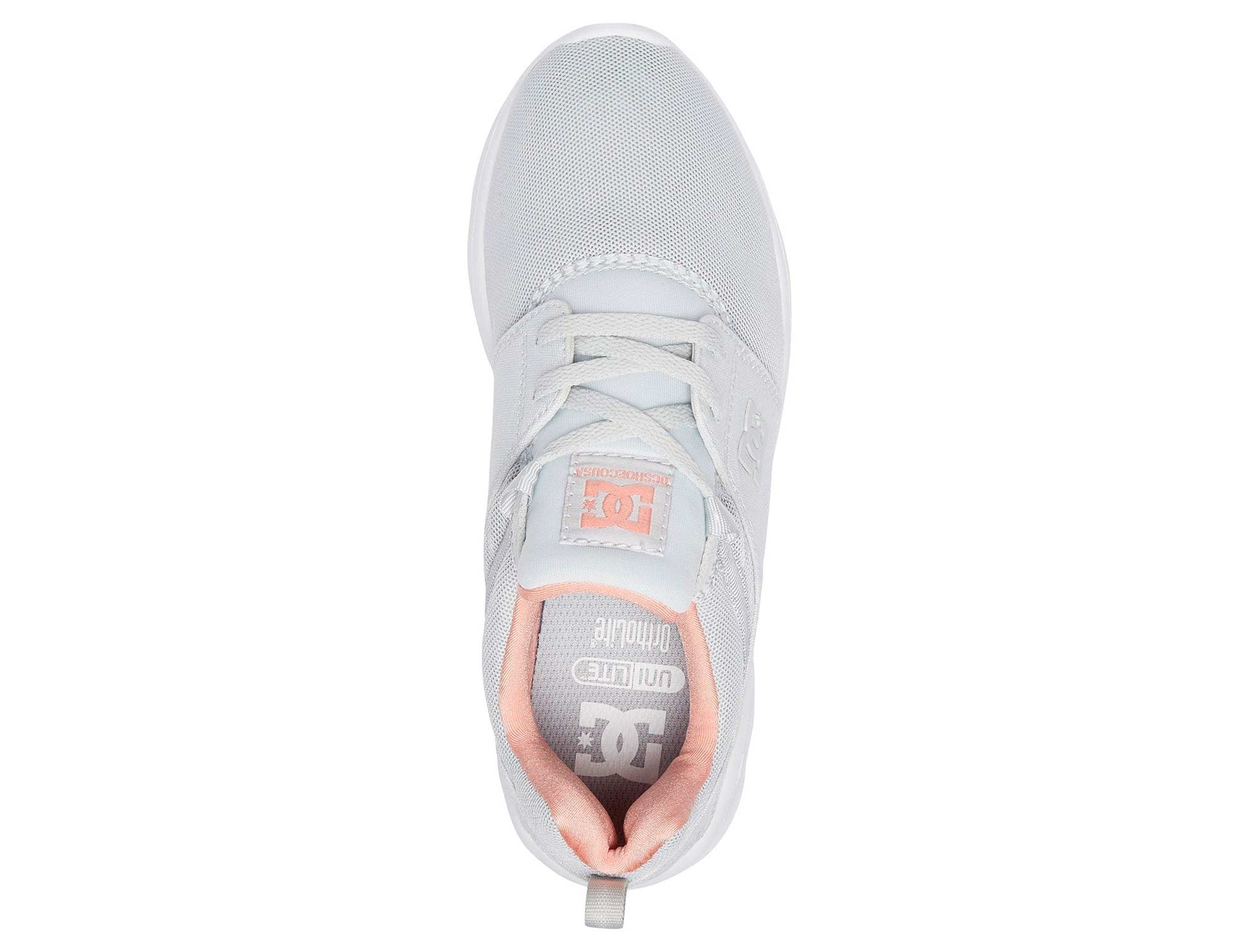 Zapatilla Dc Heathrow Mujer Gris Real Kicks