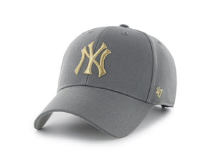 Jockey 47 Mlb New York Yankees Metallic Snap Hombre Gris