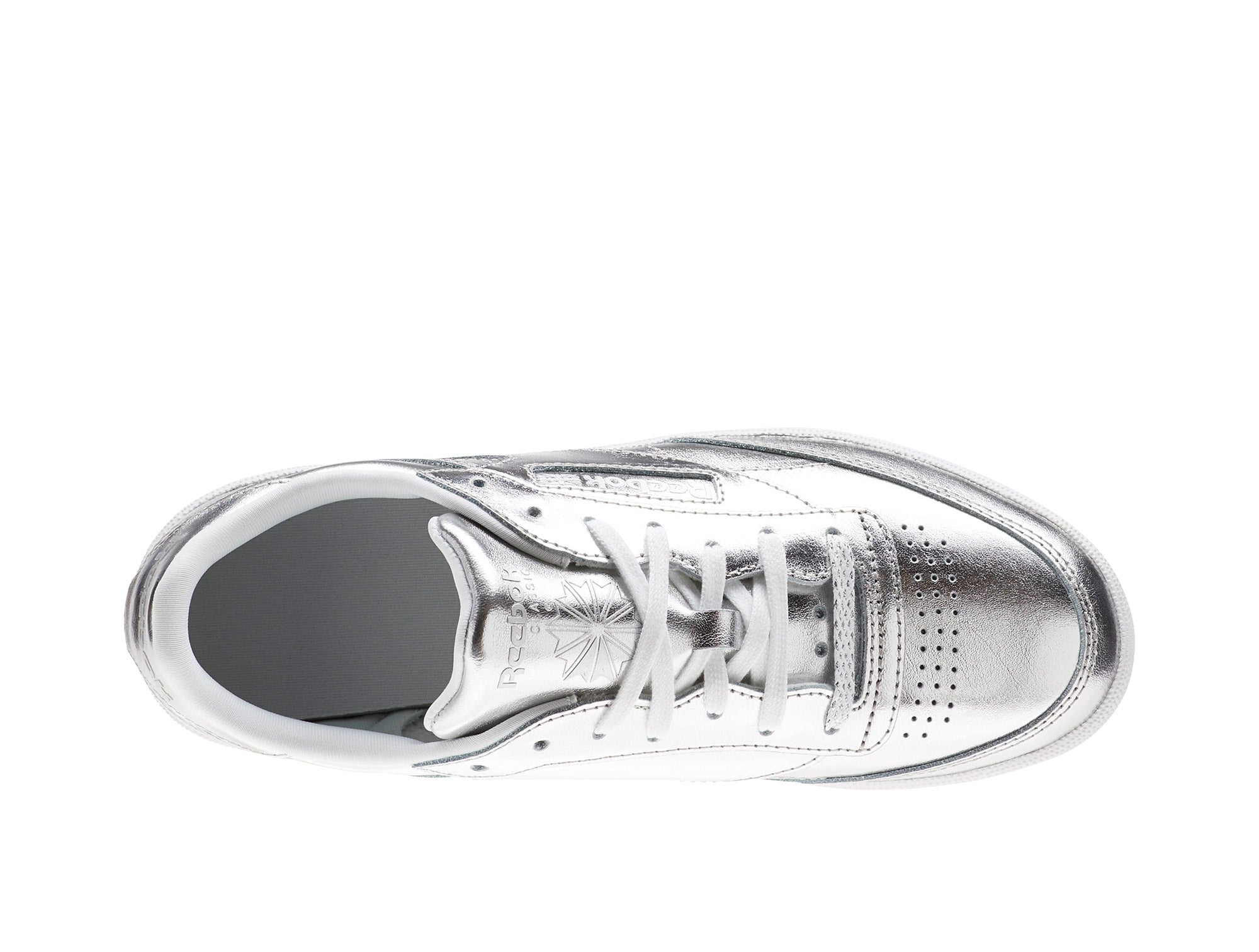Zapatilla REEBOK CLUB C 85 S SHINE SILVER WHT Real Kicks