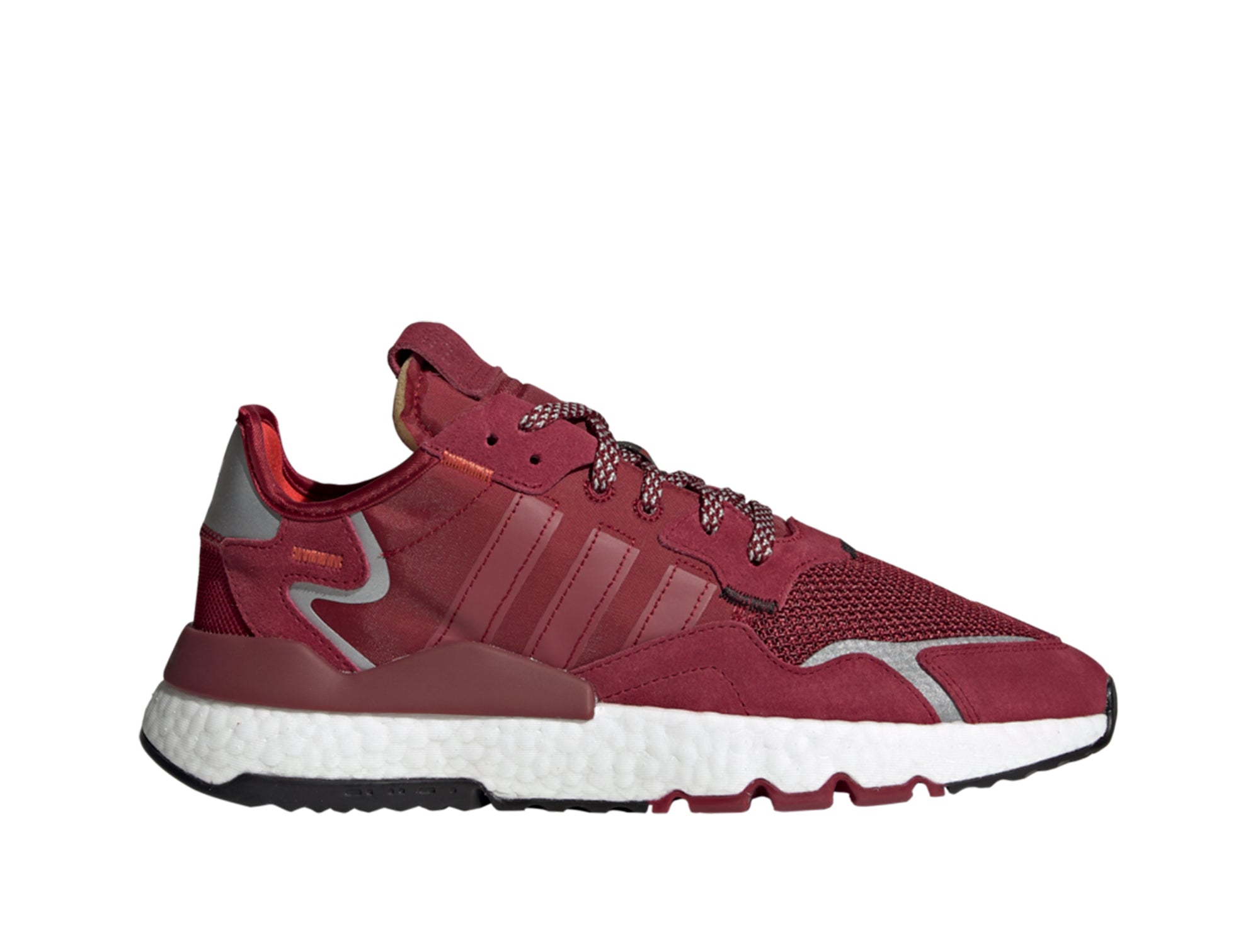 Zapatilla Adidas Nite Jogger Hombre Burdeo