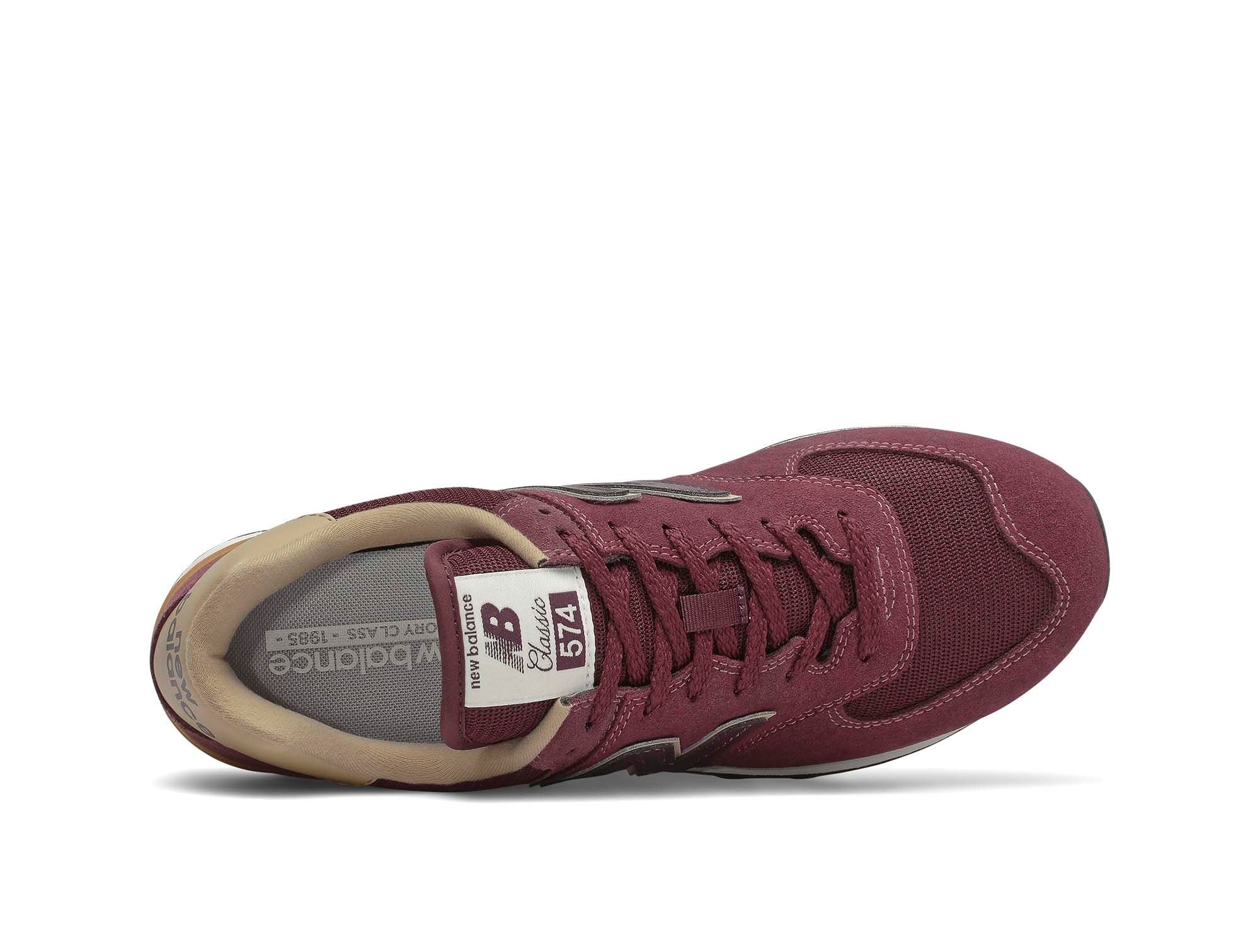 New balance clearance hombre 574 bordo