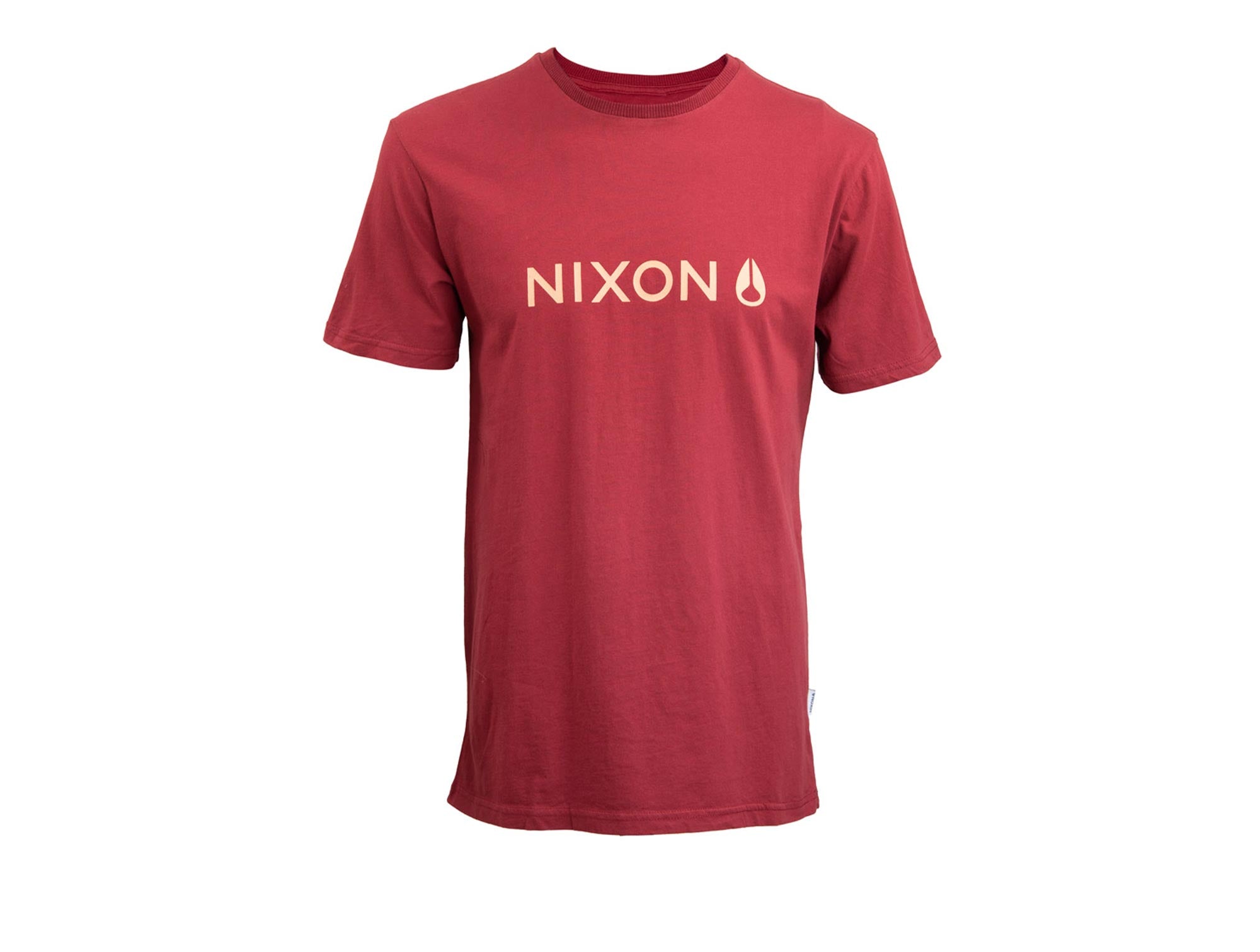 Polera NIXON MC Hombre Burdeo