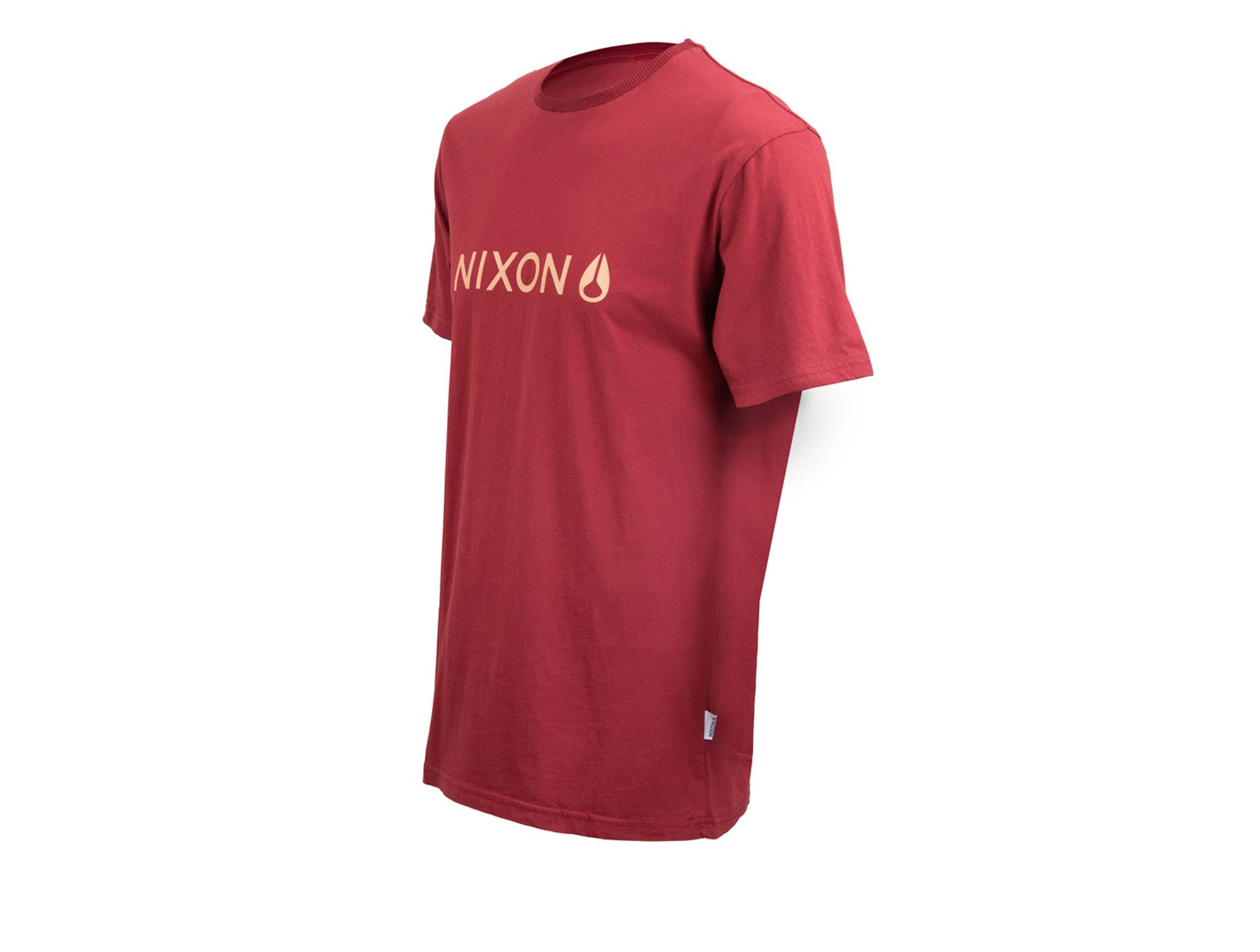 Polera NIXON MC Hombre Burdeo