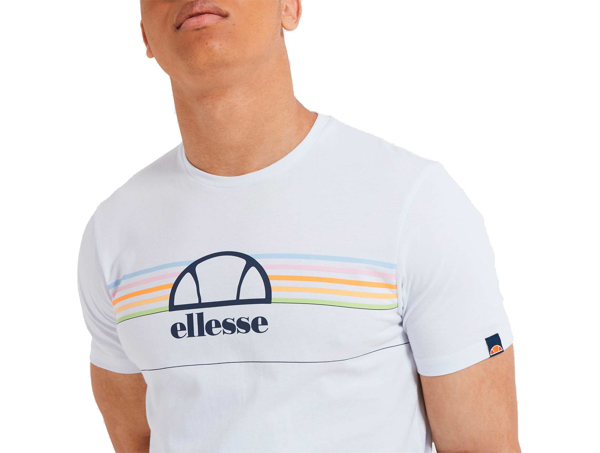 Polera MC ellesse Tee Lentamente Hombre Blanco