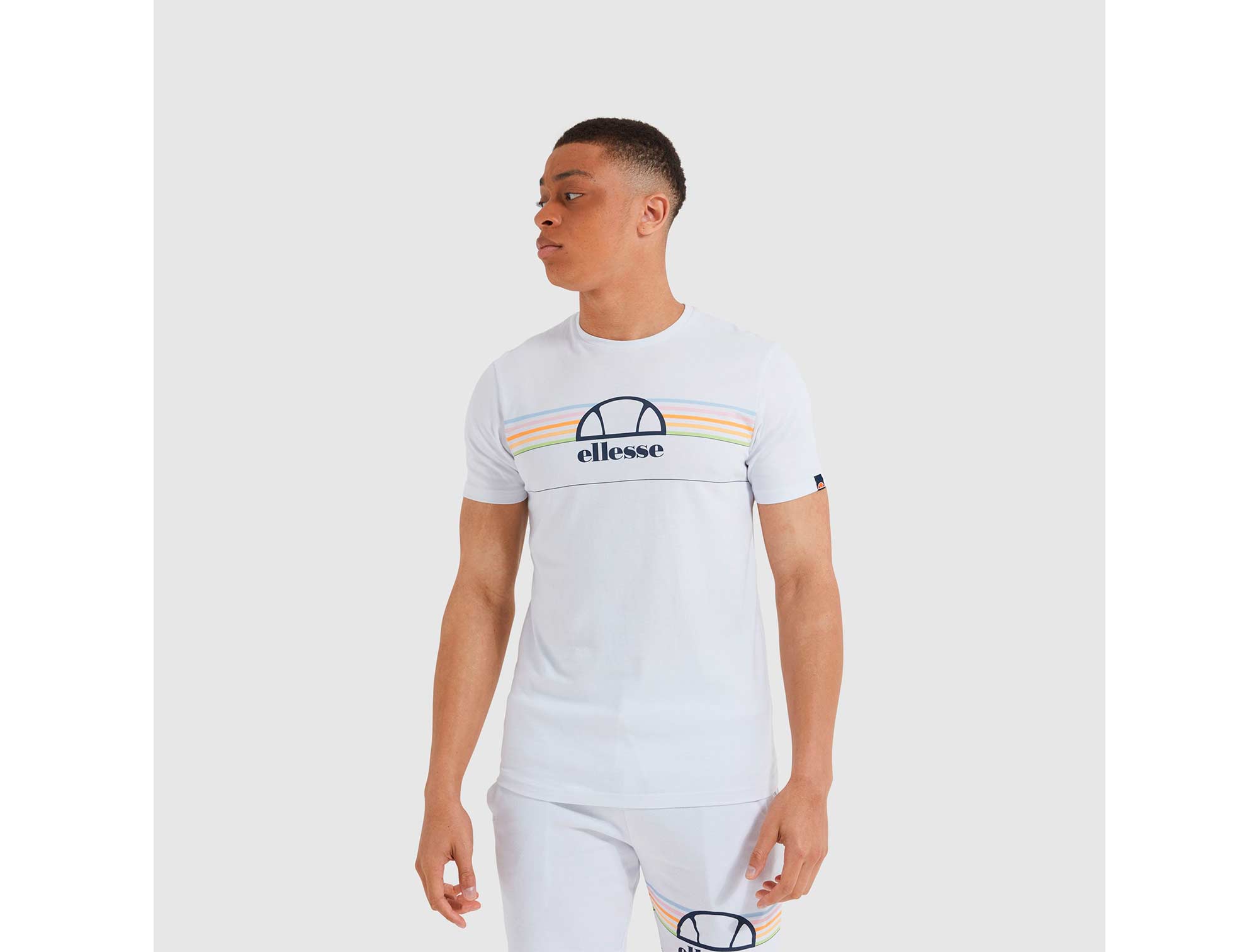 Polera MC ellesse Tee Lentamente Hombre Blanco