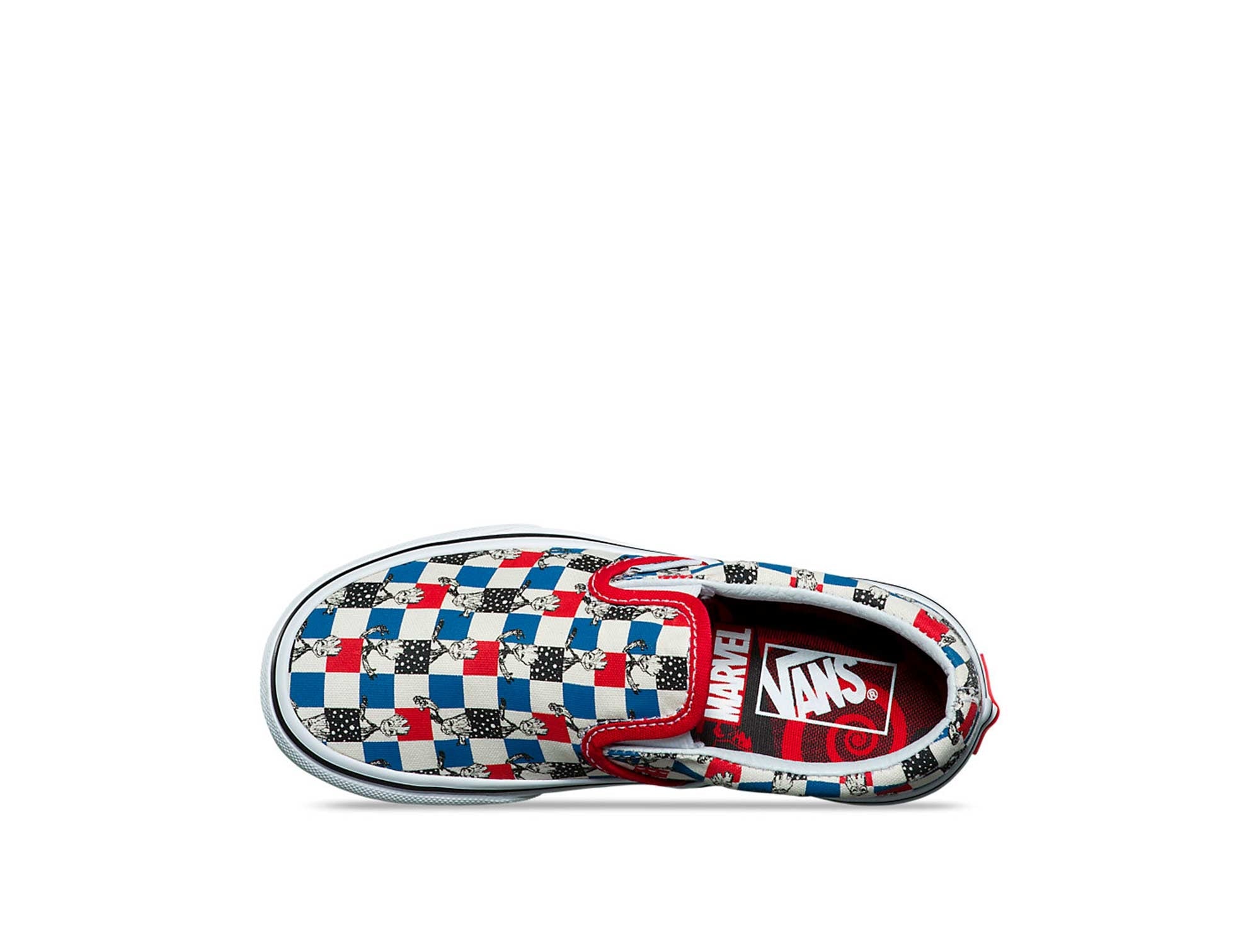 Zapatilla Vans Slip On Marvel Groot Junior Blanco Real Kicks