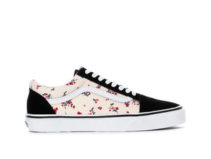 Zapatilla Vans Old Skool Mujer Negro-Beige Floral