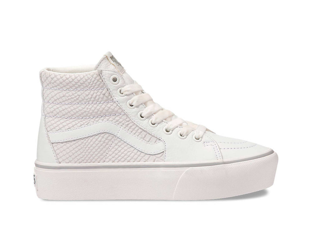 Zapatilla Vans Sk8 Hi Plataforma Mujer Blanco Real Kicks