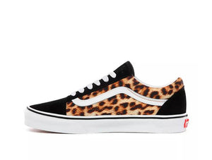 Zapatilla Vans Old Skool (Leopard) Mujer Negro