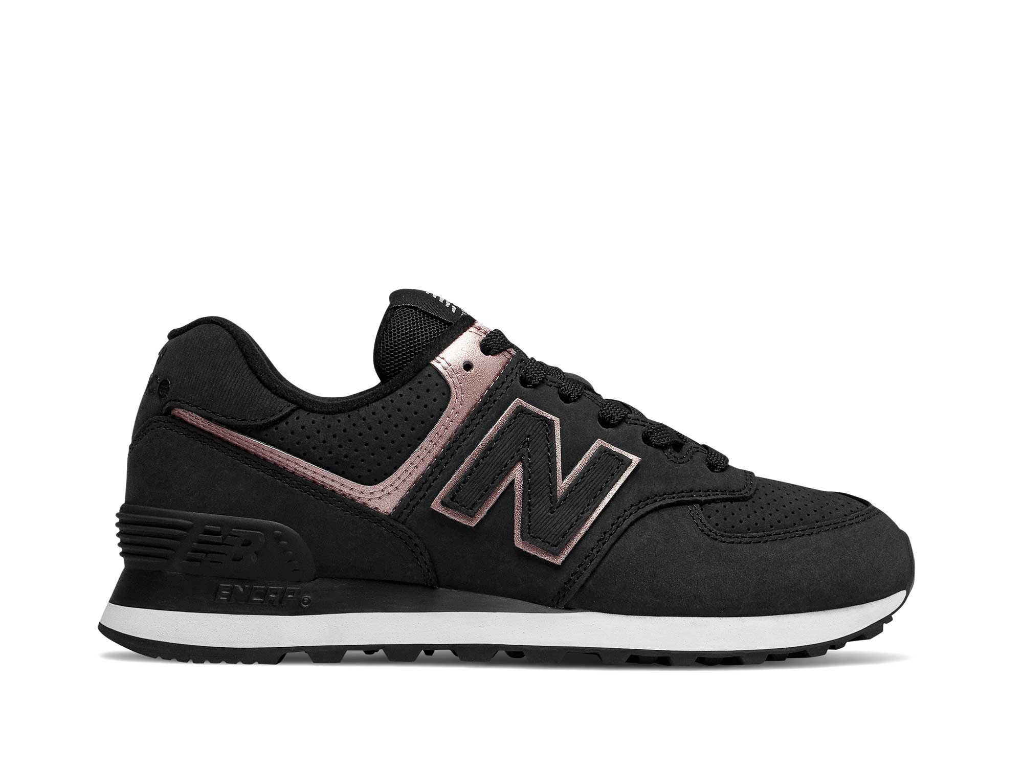 Zapatilla New Balance 574 Mujer Negro Real Kicks